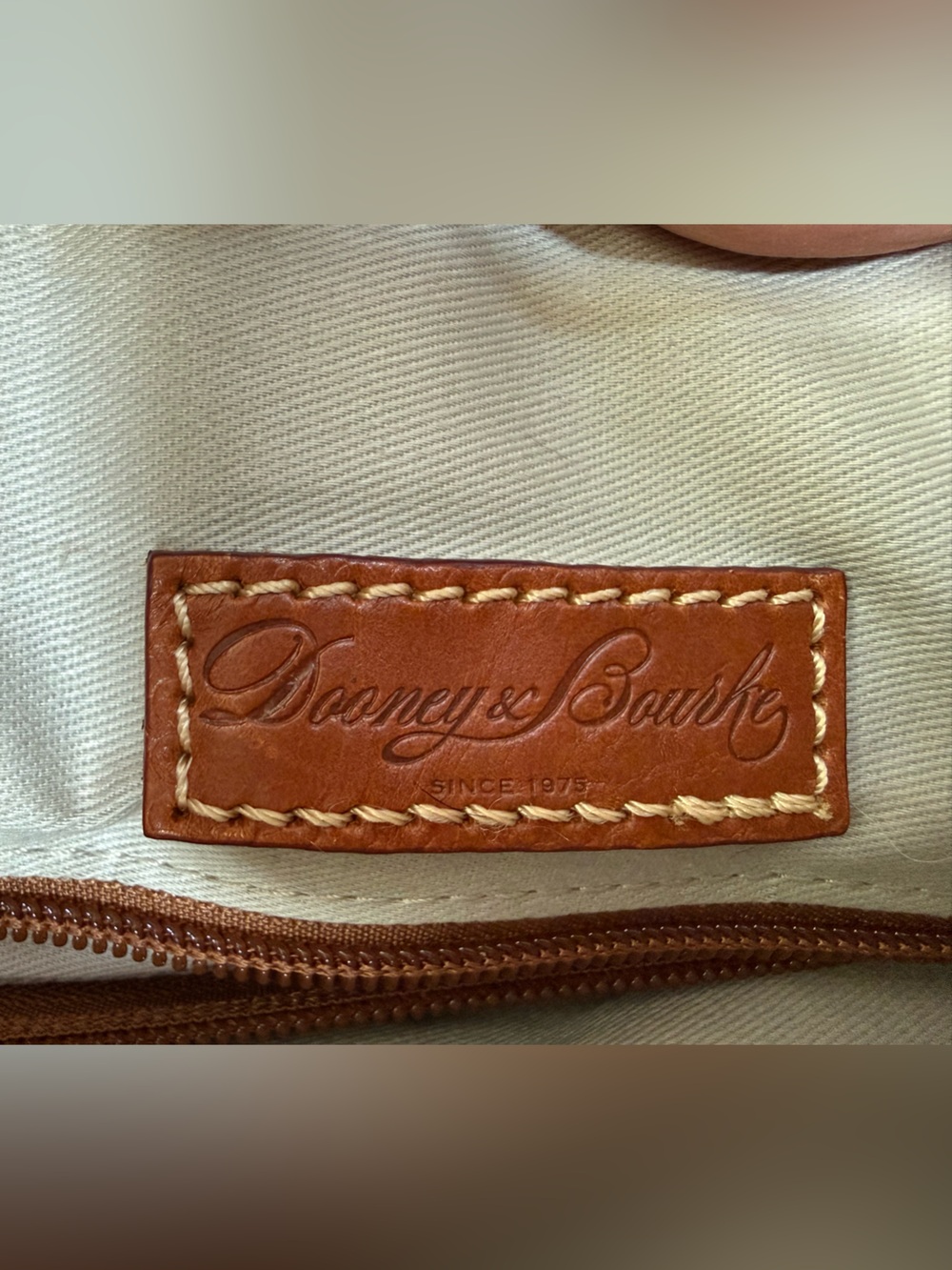 Dooney & Bourke -Clemson Tigers Coated Canvas Paw Print Celeste Satchel Handbag - Picture 10 of 16